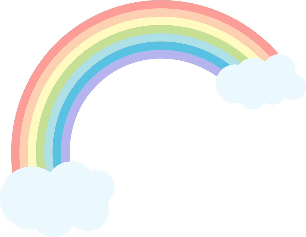 Rainbow with Clouds 